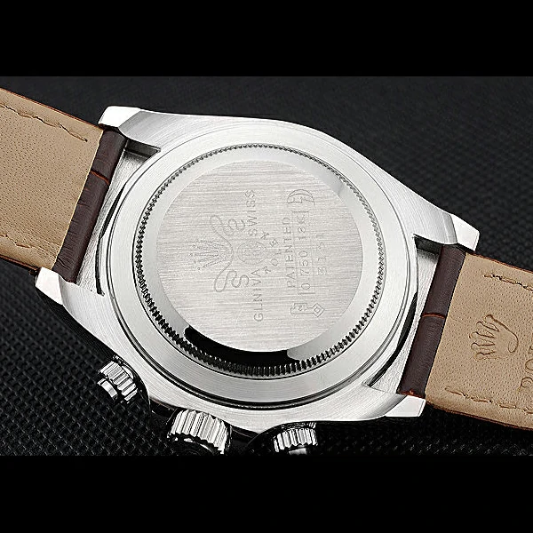 Rolex Cosmograph Daytona Stainless Steel Case Grey Racing Dial Leather Bracelet new60520