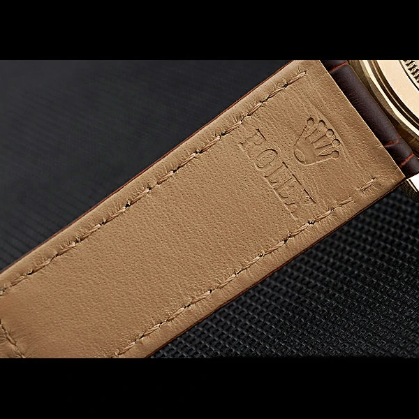 Rolex Cosmograph Daytona Gold Case White Dial Brown Leather Bracelet new60521