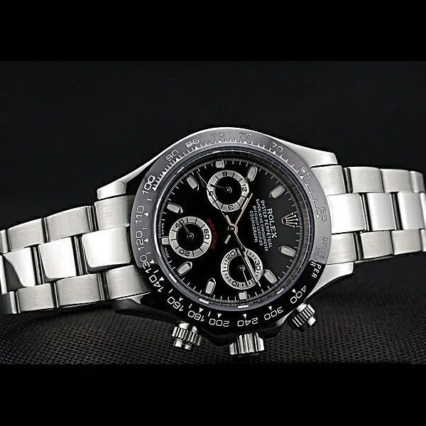 Rolex Cosmograph Daytona Stainless Steel Case Black Silver Subdials Stainless Steel new60523