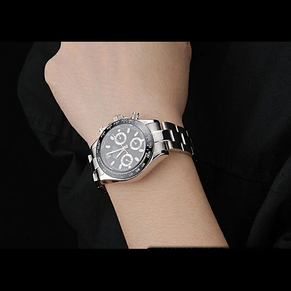 Rolex Cosmograph Daytona Stainless Steel Case Black Silver Subdials Stainless Steel new60523