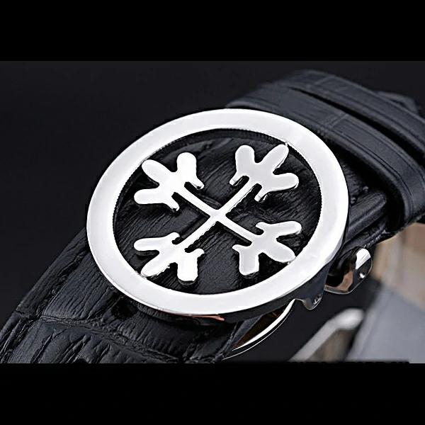 Patek Philippe Geneve Grand Complications Black Face Tourbillon Stainless Steel Black Band new60614