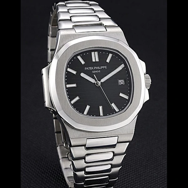 Patek Philippe Nautilus Black Dial Stainless Steel Case new60645