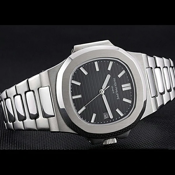 Patek Philippe Nautilus Black Dial Stainless Steel Case new60645