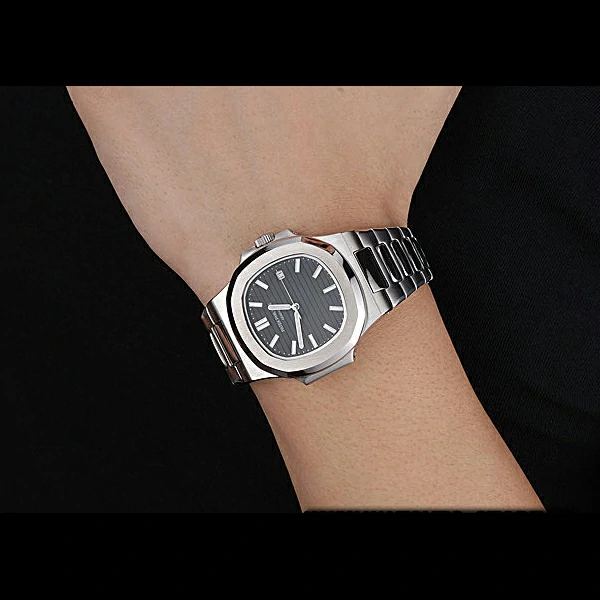 Patek Philippe Nautilus Black Dial Stainless Steel Case new60645