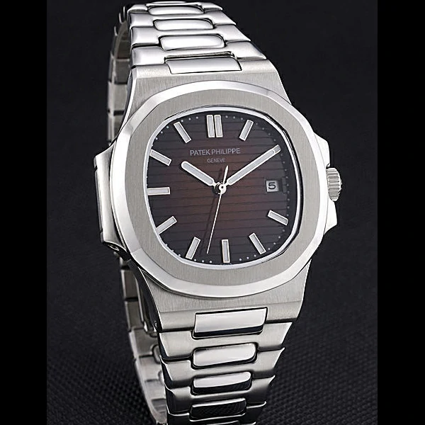 Patek Philippe Nautilus Brown Dial Stainless Steel Case new60647