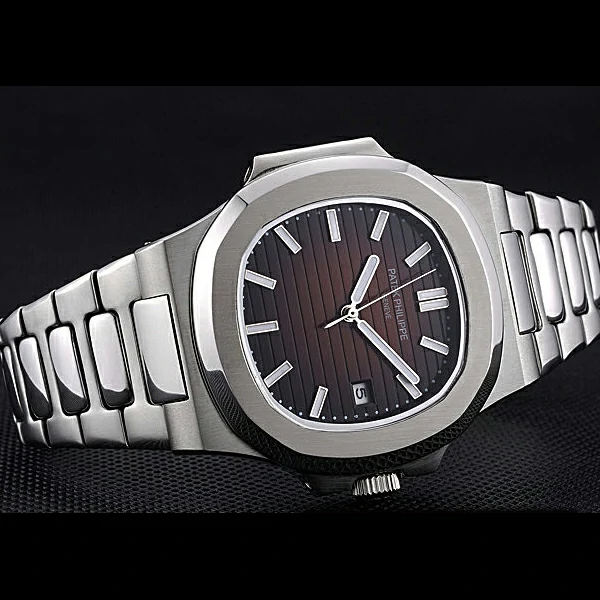 Patek Philippe Nautilus Brown Dial Stainless Steel Case new60647