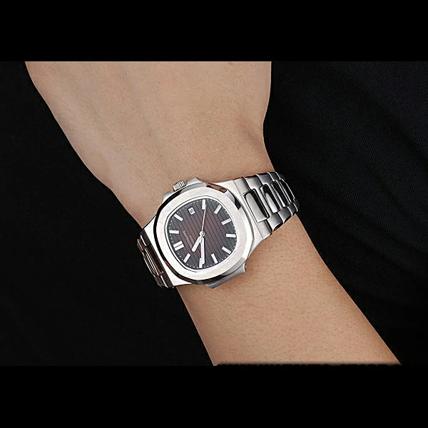Patek Philippe Nautilus Brown Dial Stainless Steel Case new60647
