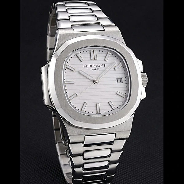 Patek Philippe Nautilus White Dial Stainless Steel Case new60648
