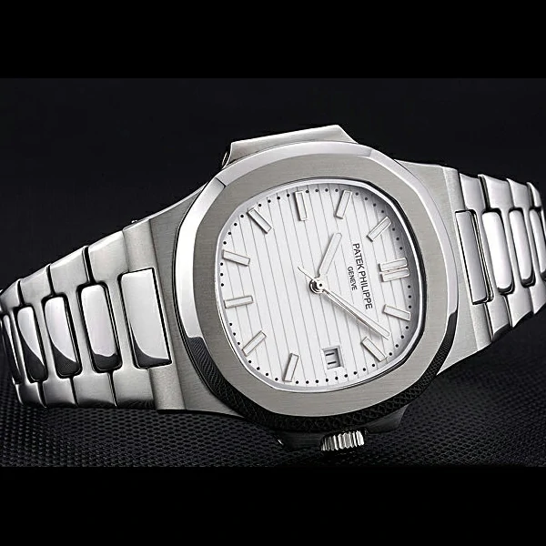 Patek Philippe Nautilus White Dial Stainless Steel Case new60648