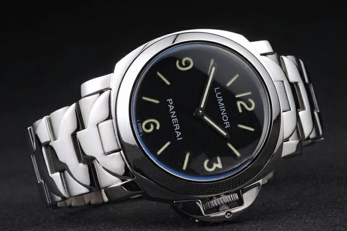 Panerai Luminor Black Dial Stainless Steel Case Bracelet new10721
