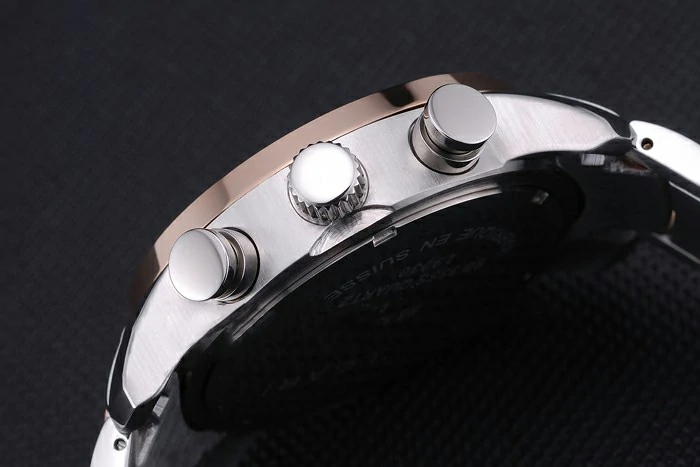 Bvlgari Diagono 46mm White Dial Stainless Steel Case Rose Gold Bezel Two Tone Bracelet new110663