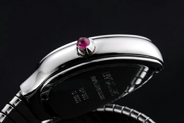 Bvlgari Serpenti 23mm Black Dial Stainless Steel Case Double Steel Bracelet new116381