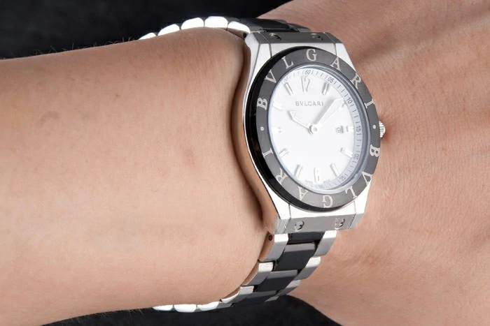Bvlgari Diagono 32mm White Dial Two Tone Bracelet new116393