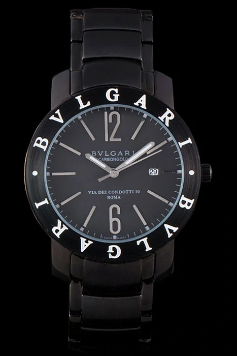 Bvlgari Bvlgari 42mm Black Dial Black Steel Case Black Steel Bracelet new116398