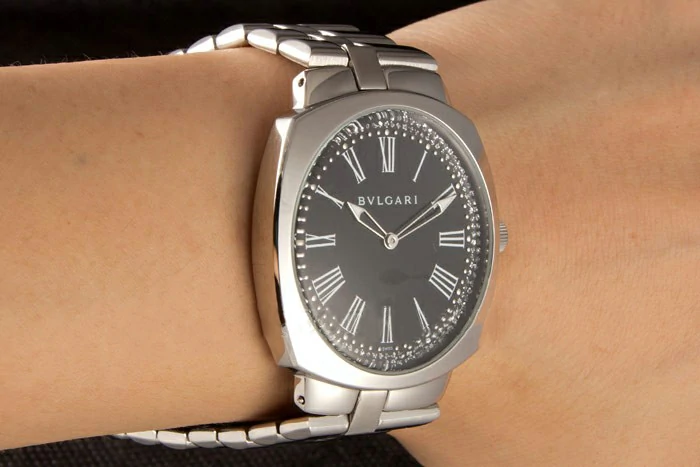 Bvlgari Octo 40mm Diamond Decorated Black Dial Stainless Steel Bracelet new116402