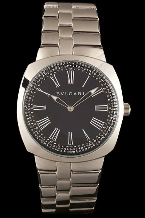 Bvlgari Octo 40mm Diamond Decorated Black Dial Stainless Steel Bracelet new116402