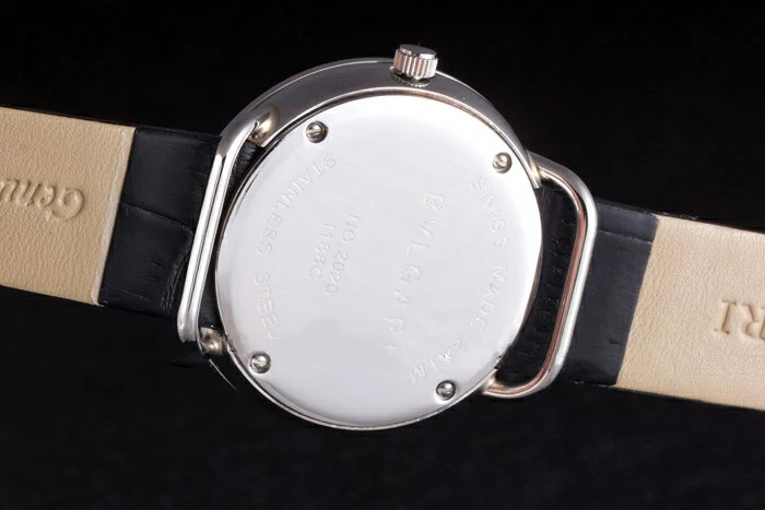 Bvlgari ZERO1 Butterfly Motif Black Leather Band Black Dial new117974