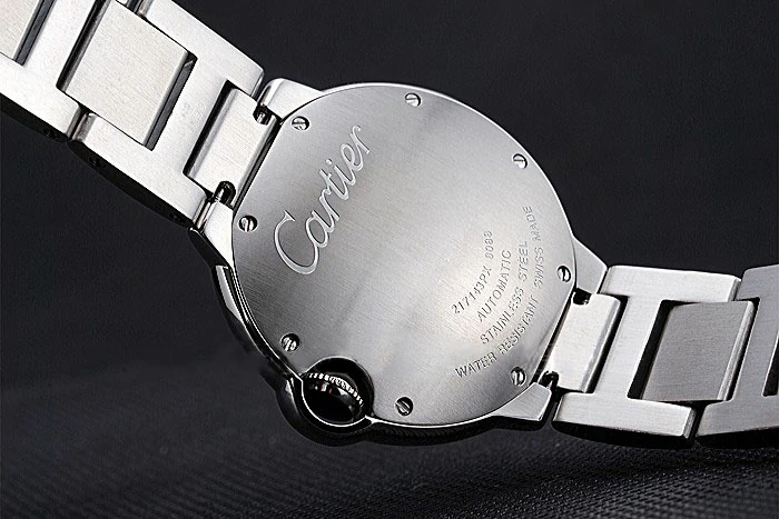 Cartier Ballon Bleu Silver Dial Stainless Steel Bracelet new118463