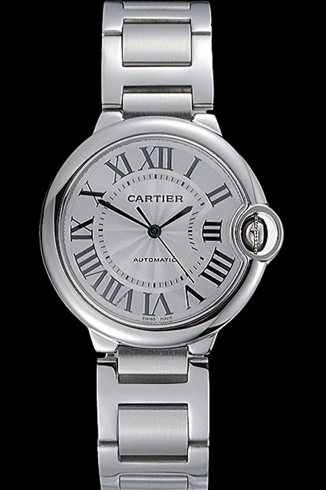 Cartier Ballon Bleu Silver Dial Stainless Steel Bracelet new118463
