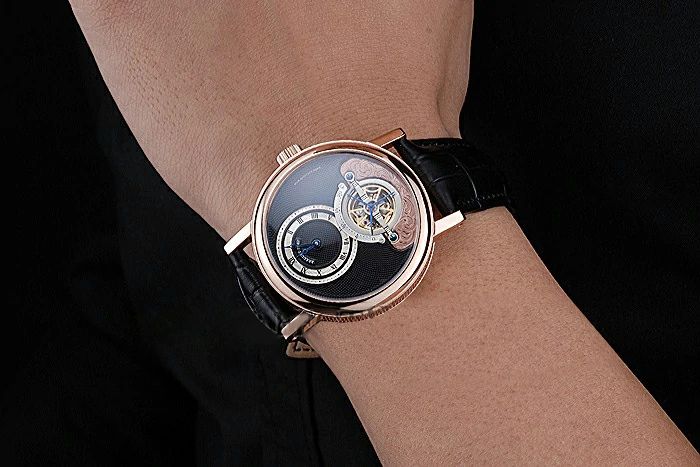 Breguet Classique Grande Complication Tourbillon Gold Case Black Dial Black Leather Strap new118733
