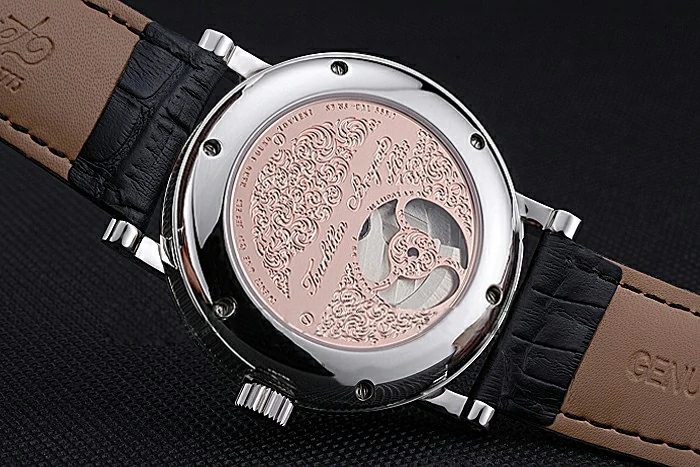 Breguet Classique Grande Complication Tourbillon Silver Case Black Dial Black Leather Strap new118734