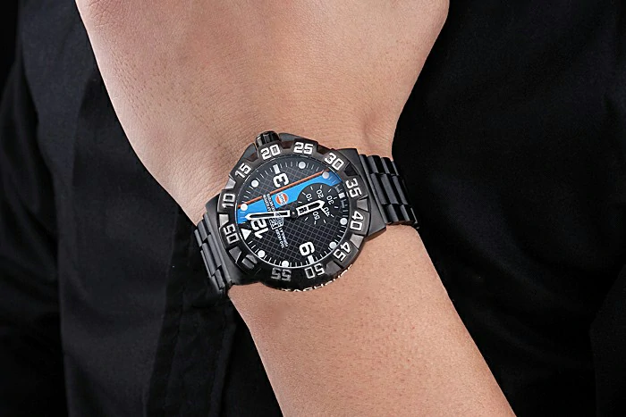 Tag Heuer Formula One Special Gulf Edition Black Dial And Blue Ion Plated Steinless Steel Bracelet new118810