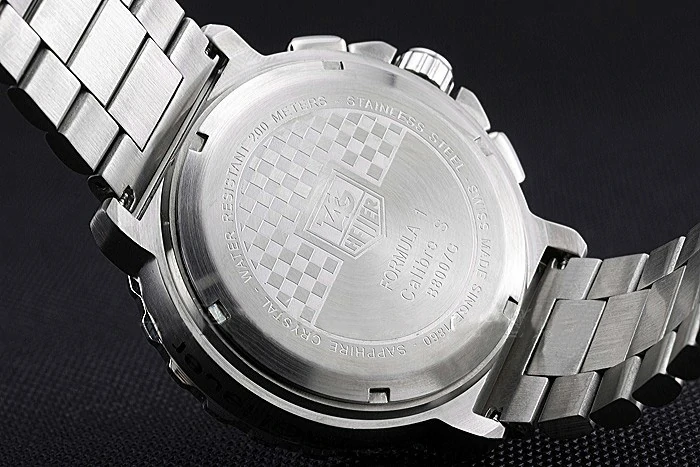 Tag Heuer Formula 1 Chronograph Black Dial Black Bezel Stainless Steel Band Red Numerals new119100