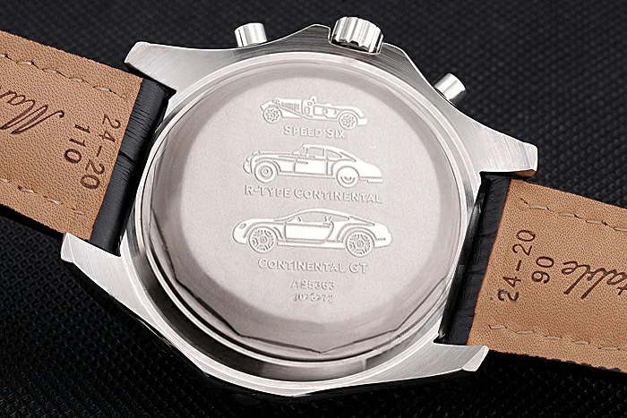 Breitling Bentley Mulliner Tourbillon Black Dial Stainless Steel Case Black Leather Strap new120702