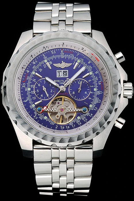 Breitling Bentley Mulliner Tourbillon Blue Dial Stainless Steel Case And Bracelet new120703