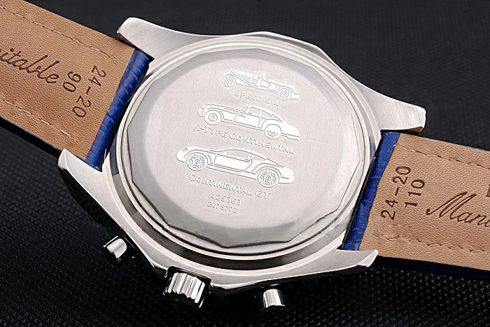Breitling Bentley Mulliner Tourbillon Blue Dial Stainless Steel Case Blue Leather Strap new120704