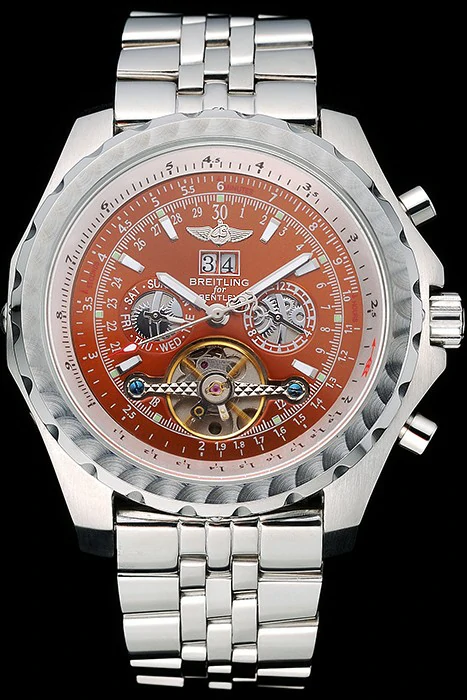 Breitling Bentley Mulliner Tourbillon Brown Dial Stainless Steel Case And Bracelet new120705