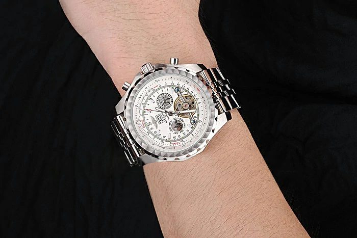 Breitling Bentley Mulliner Tourbillon White Dial Stainless Steel Case And Bracelet new120708