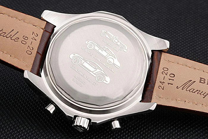 Breitling Bentley Mulliner Tourbillon White Dial Stainless Steel Case Brown Leather Strap new120709