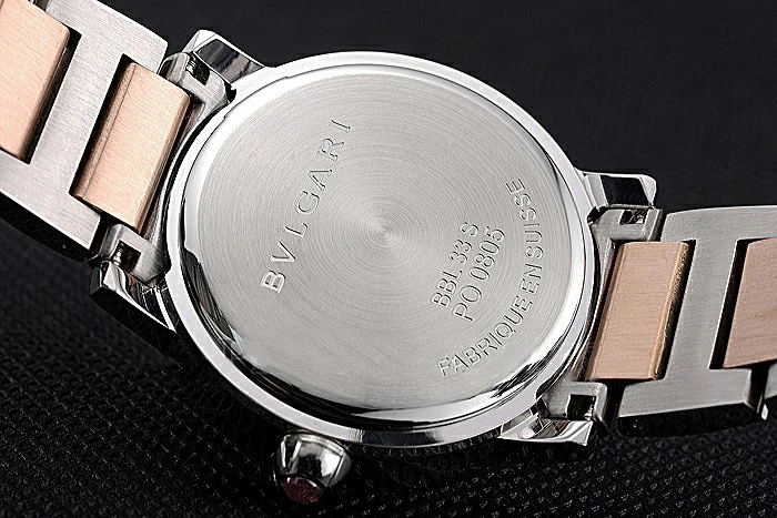 Bvlgari Solotempo Gold Dial With Diamonds Stainless Steel Case Two Tone Bracelet new120716