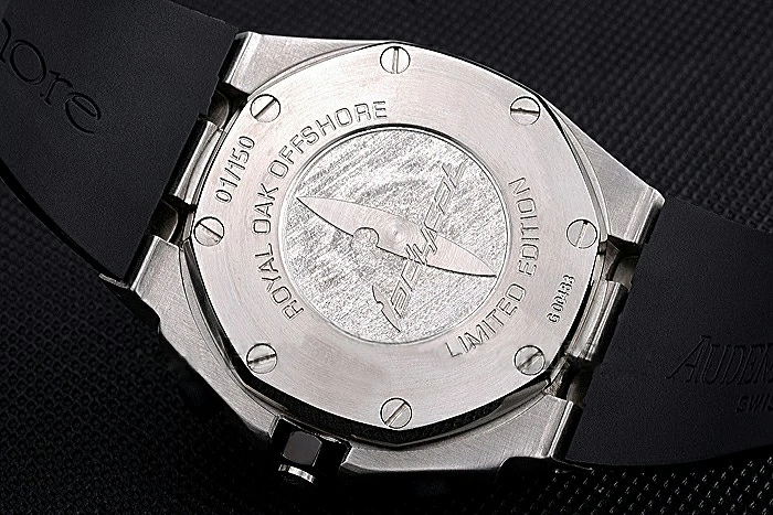 Audemars Piguet Royal Oak Chronometer Black Dial Diamond Bezel Stainless Steel Case Black Rubber Strap new120825