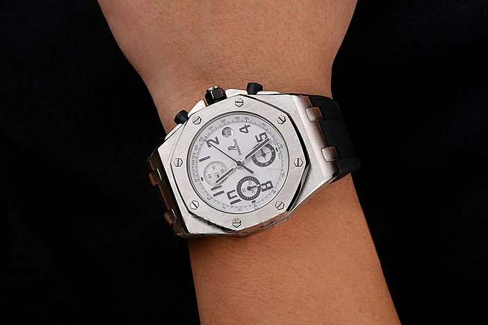 Audemars Piguet Royal Oak Offshore White Dial Stainless Steel Case Black Rubber Strap new120841