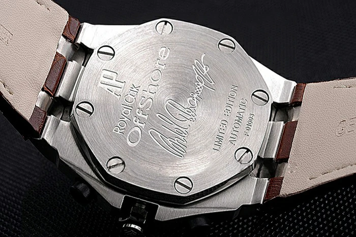 Audemars Piguet Royal Oak Offshore White Dial Stainless Steel Case Brown Leather Strap new120843