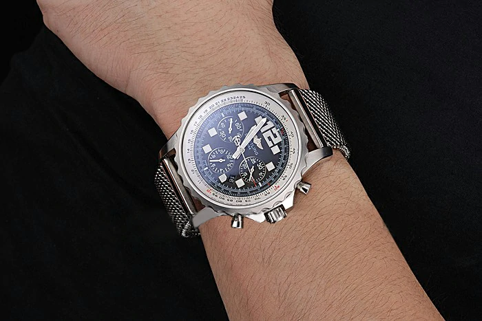 Breitling Professional Chronospace Black Dial Stainless Steel Case And Bracelet new120846
