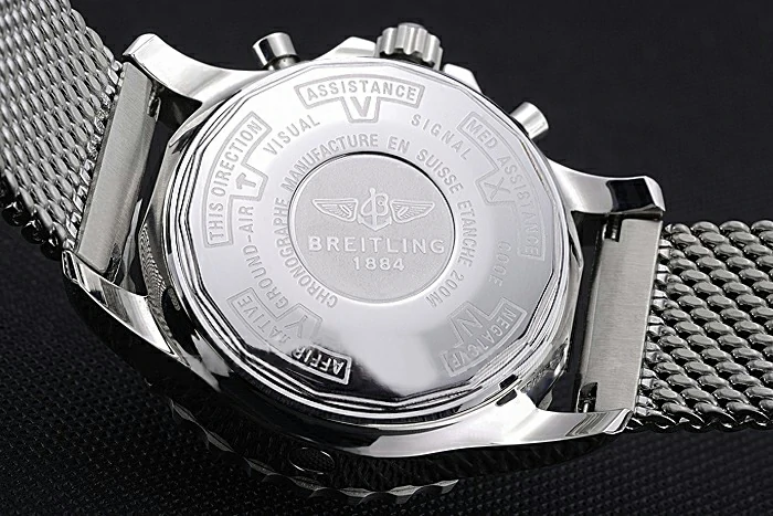 Breitling Professional Chronospace Black Dial Stainless Steel Case And Bracelet new120846