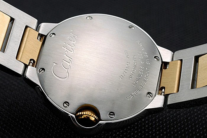 Cartier Ballon Bleu 36mm Silver Dial Stainless Steel Case Two Tone Gold Bracelet new120848