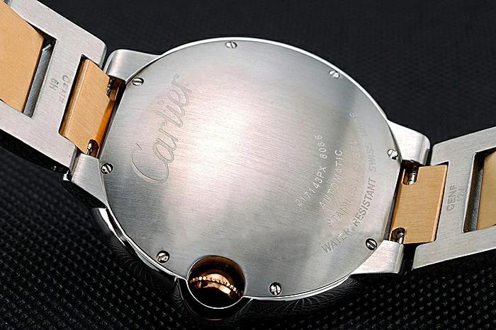 Cartier Ballon Bleu 42mm Silver Dial Stainless Steel Case Two Tone Gold Bracelet new120851