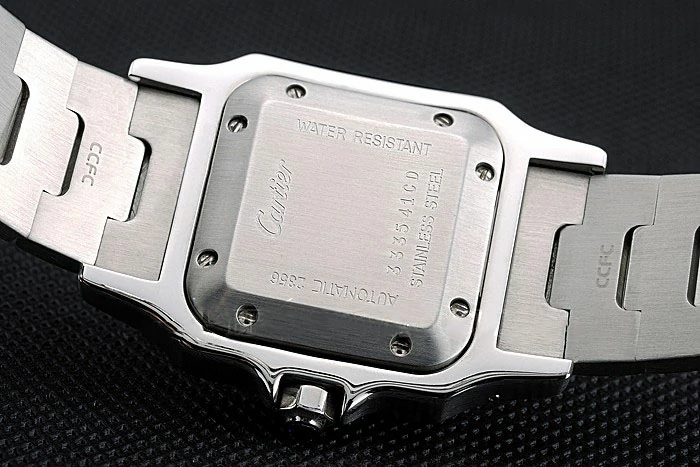 Cartier Santos White Dial Stainless Steel Case And Bracelet new120854