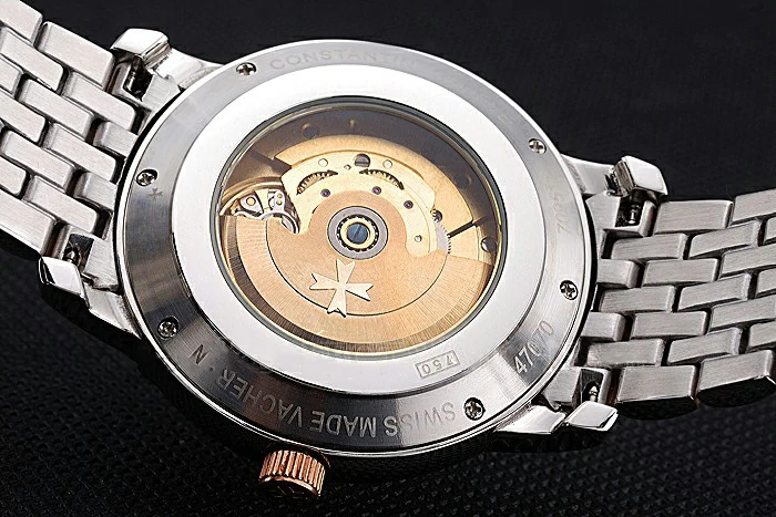 Vacheron Constantin Patrimony Silver Dial Rose Gold Case Two Tone Bracelet new120864