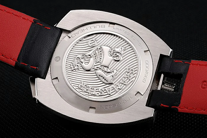Omega Seamaster Bullhead Black Dial Stainless Steel Case Black Leather Strap new120969