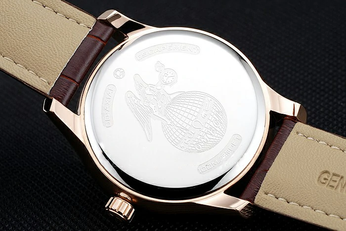 Omega DeVille Brown Dial Gold Case Brown Leather Strap new120974