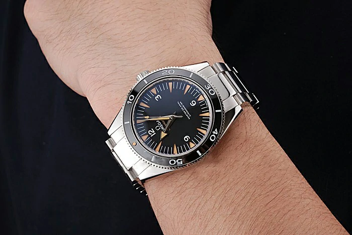 Omega Seamaster Black Dial Stainless Steel Case And Bracelet new120986