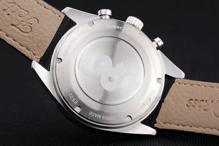 Bell and Ross BR126 Flyback Black Dial Silver Case Black Suede Leather Strap new121196