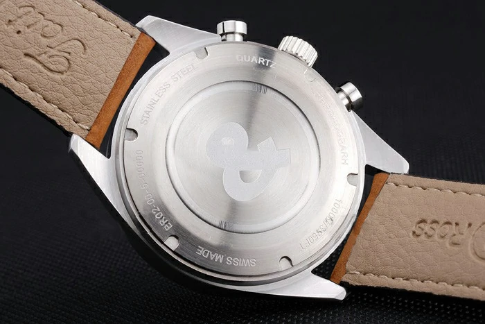 Bell and Ross BR126 Flyback Black Dial Silver Case Brown Suede Leather Strap new121197