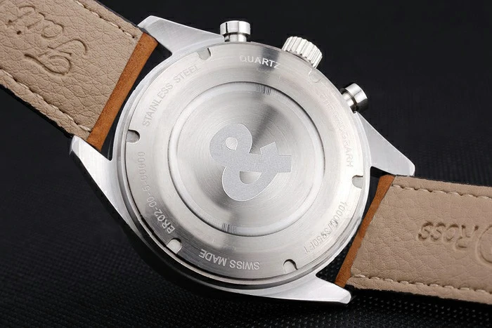 Bell and Ross BR126 Flyback Black Dial Silver Case Gold Numerals Brown Suede Leather Strap new121198