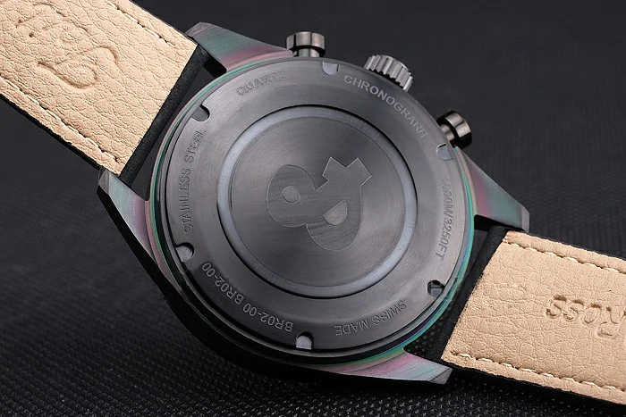Bell and Ross BR126 Flyback Black Dial Black Case Black Suede Leather Strap new121199